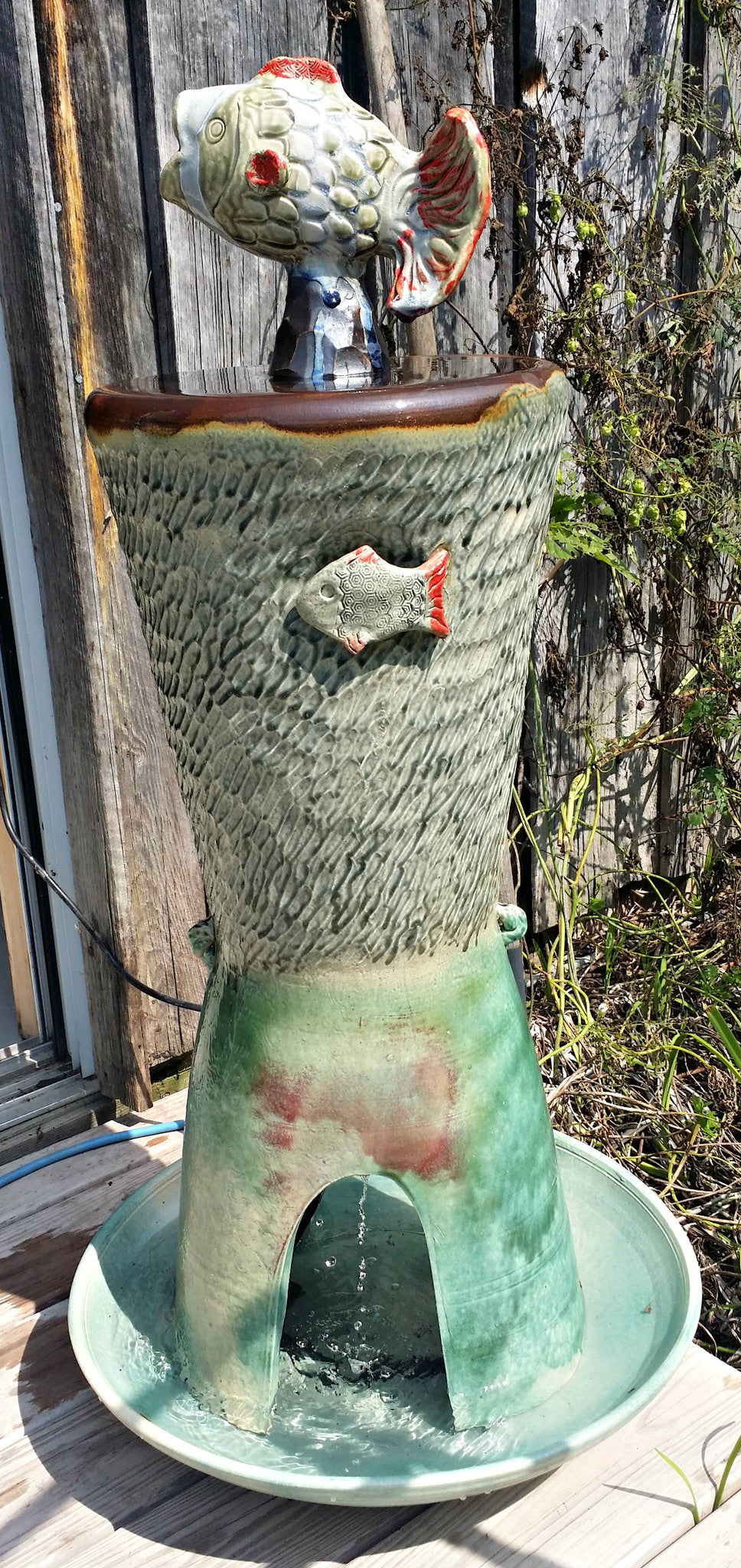 3 Foot Tall Fish Fountain