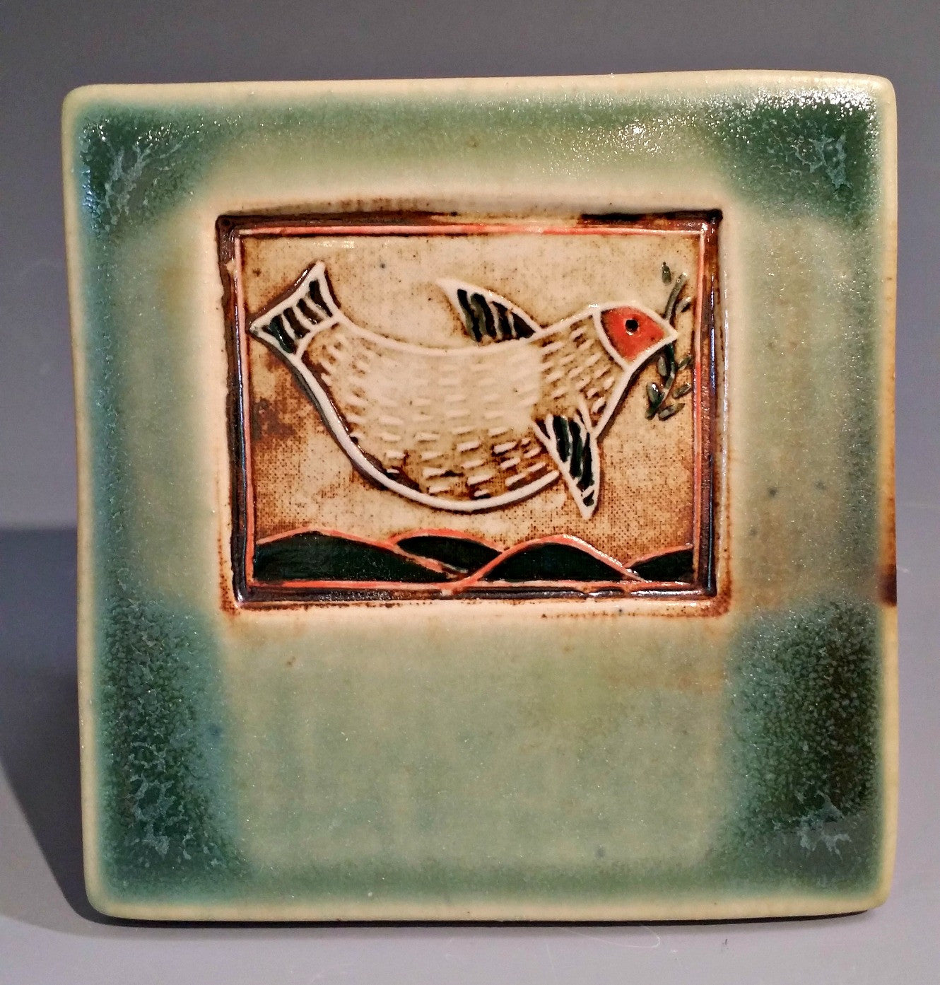 Bird w/ Branch Tile