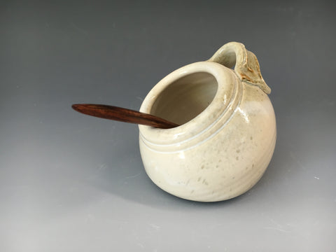 Salt Pot w/ Wooden Spoon